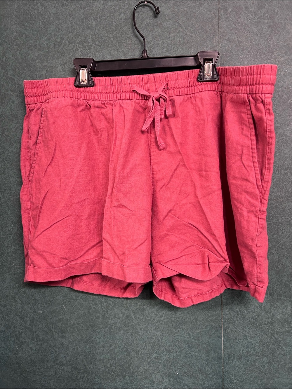 EUC Old Navy XL Rose Pink Elastic Waist Drawstring Shorts